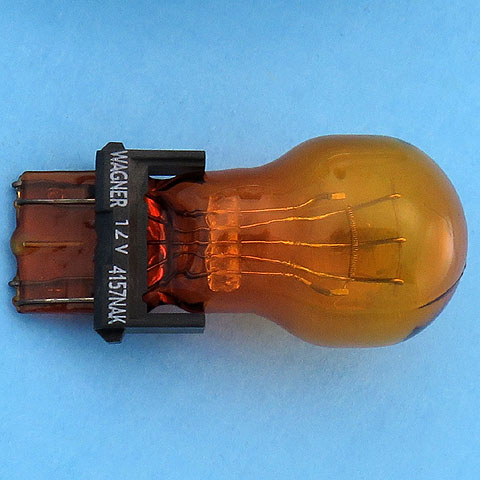 GE/Wagner 4157NA 4157NAK 12V 24/2CP Long Life Natural Amber Lamp Light Bulb
