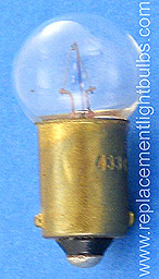4 Replacement American Flyer No 433 Light Bulbs 18V R/G 9/16" Globe Bayonet Bas 