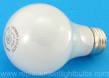 GE 43WHLL25 120V 43W LL25 Soft White 620 Lumens A19 Light Bulb