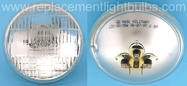 GE 4431 PAR46 12V 45/35W Military Light Bulb Sealed Beam Lamp