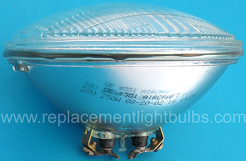 GE 4551 28V 250W PAR46 Aircraft Taxiing Sealed Beam Light Bulb Replacement Lamp