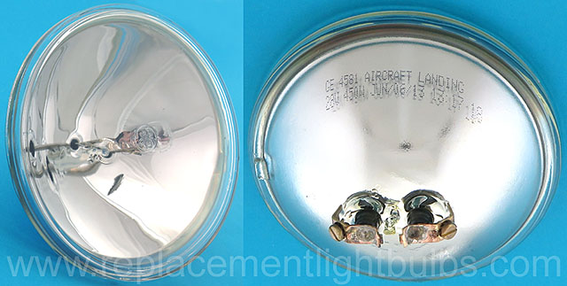 GE 4581 28V 450W PAR46 Aircraft Landing Spot Sealed Beam Lamp