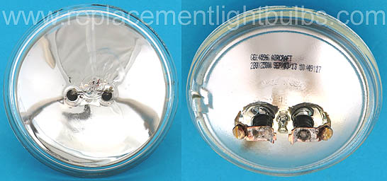 GE 4596 28V 250W Aircraft Sealed Beam Light Bulb Replacement Lamp
