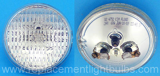 GE 4752 24V 60W CIM Flood Sealed Beam Light Bulb Replacement Lamp