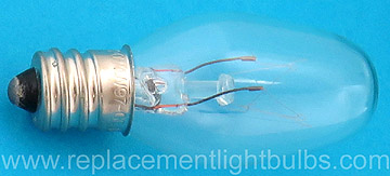 GE 4C7 4W 120V Candle Glass Candelabra Screw Light Bulb