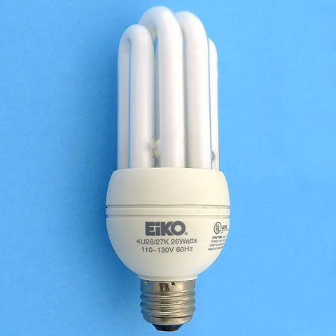 Eiko 4U26/27K 120V 26W 110-130V 26Watts 2700K Energy Saving Light Bulb