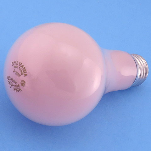 Sylvania 50/150WA21/SPK 120V 3-Way 50-100-150W Soft Pink Base Down Light Bulb