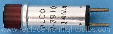 Dialco 507-3910-1431-600 Red 10V 14mA Pilot Light Bulb
