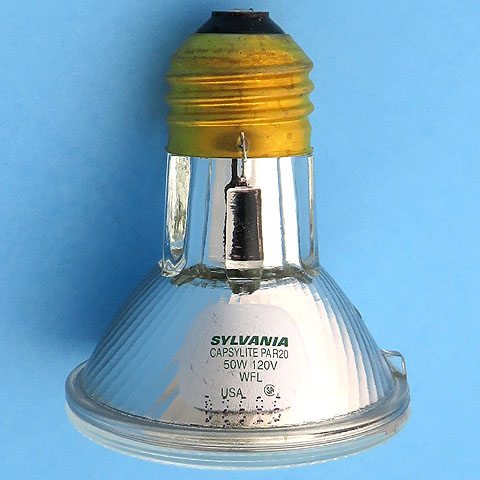 Sylvania Capsylite PAR20 50PAR20/CAP/SPL/WFL40 120V 50W Halogen WFL Wide Flood Beam Light Bulb