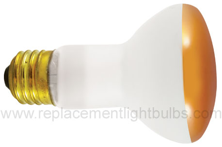 50R20A 50W 120V Amber Reflector Flood Bulbrite Yellow