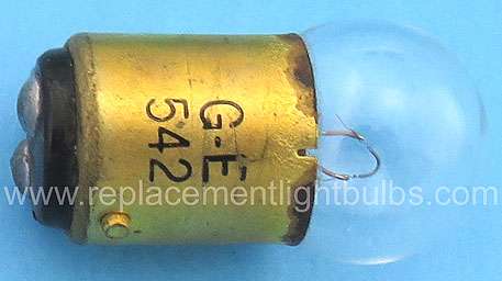 GE 542 6.5V 1A Light Bulb Potentiometer Instrument Lamp