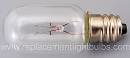 5T20C/CL-24V 5W Clear Glass, E12 Candelabra Screw Base