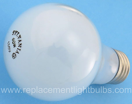 Sylvania 60A19/IF 130V 60W Frosted Light Bulb