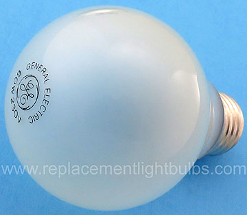 GE 60A21 230V 60W Medium Screw Base A21 Glass Light Bulb