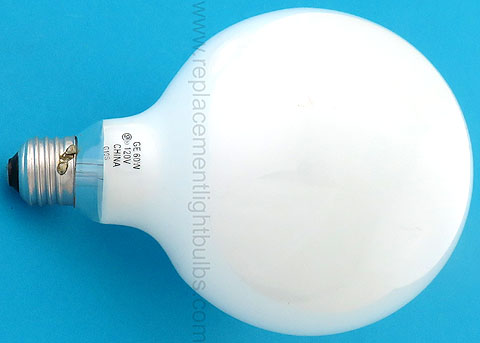 GE 60G40/W 120V 60W White 5 Inch Globe Light Bulb Replacement Lamp