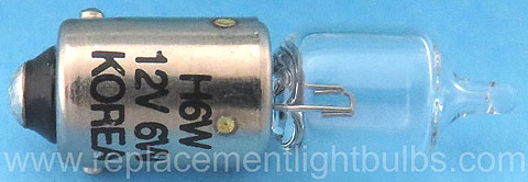 64132 H6W 12V 6W BAX9s Halogen Light Bulb
