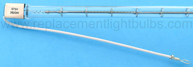 Victory QH3800T3/CL/1-575V 3800W Quartz Heater Lamp