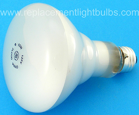 GE 65BR30/FL/YR 120V 65W Indoor Flood Reflector Light Bulb Replacement Lamp