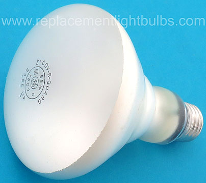 GE 65R30/FL/STG Cov-R-Guard 120V 65W Base Up Indoor Flood Reflector Light Bulb