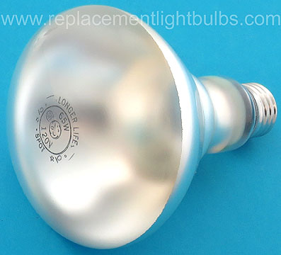 GE 65R30/SP/LL Longer Life 120V 65W Indoor Spot Reflector Light Bulb