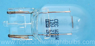 7440 W21W 12V 21W 35CP Wedge Base Light Bulb