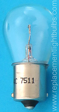 7511 P21W 24V 21W 36CP Single Contact Bayonet Base Light Bulb