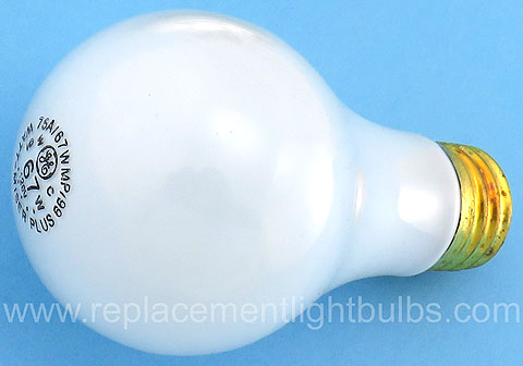 GE 75A/67WMP/99 120V 67W Watt-Miser Plus Replacement for 75W Light Bulb