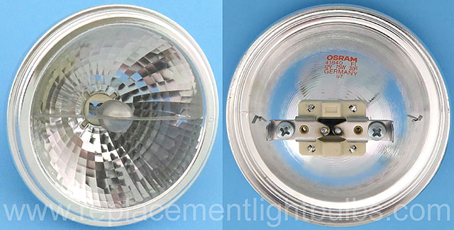 Osram 41840FL 41840 FL 75AR111/30/FL 12V 75W Flood Light Bulb Replacement Lamp