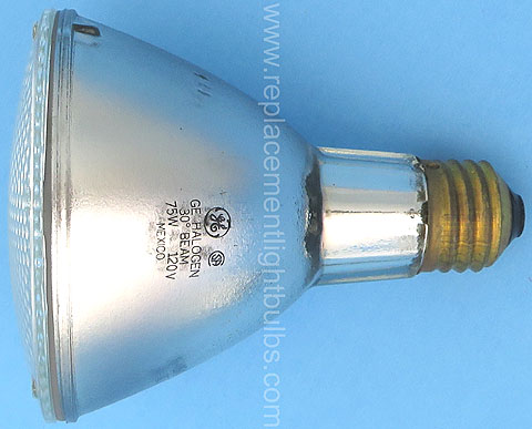GE 75PAR30L/H/FL25 75W 120V 30° Flood Beam Halogen Long Neck Light Bulb