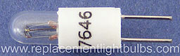 7646 14V .08A 80mA BiPin Light Bulb