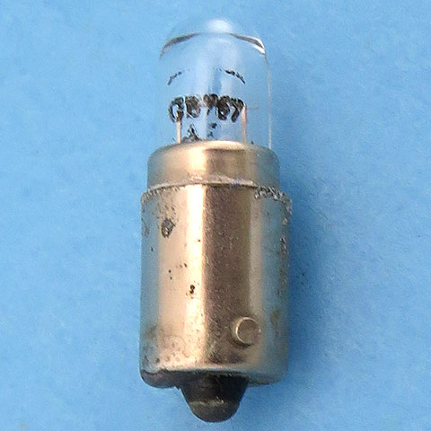 GE 767 6V 12W BA9s Miniature Bayonet Light Bulb Aircraft Lamp