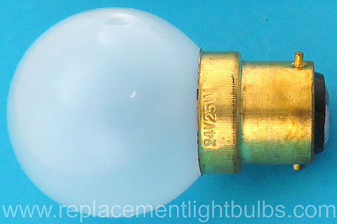 B7034 25G45 24V 25W G45mm Frosted Globe B22d Bayonet Base Light Bulb