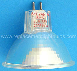 BAA 28V 75W 6003 MR16 GX5.3 Light Bulb Replacement Lamp