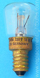 Osram Wotan 38.6017 15W 120V E12 Pygmy Lamp Replacement Light Bulb