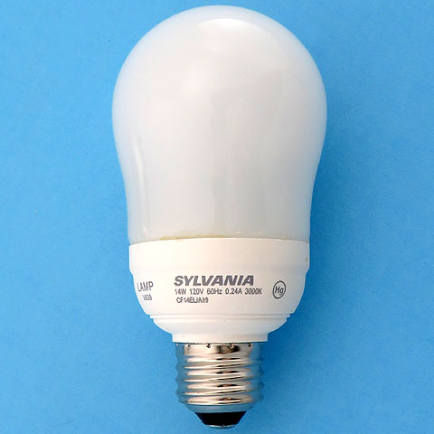 Sylvania CF14EL/A19 14W 3000K 120V Energy Saving Light Bulb