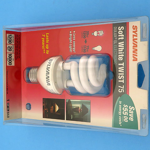 Sylvania CF20EL/Twist 20W 120V 60Hz 0.32A 3000K Soft White Light Bulb