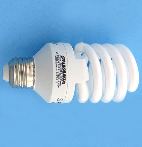 Sylvania CF23EL/Spiral/841 23W 120V 60Hz 380mA 4100K Cool White Light Bulb
