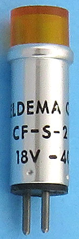 Eldema C-Lite CF-S-2102 18V 40mA Amber Pilot Light Bulb