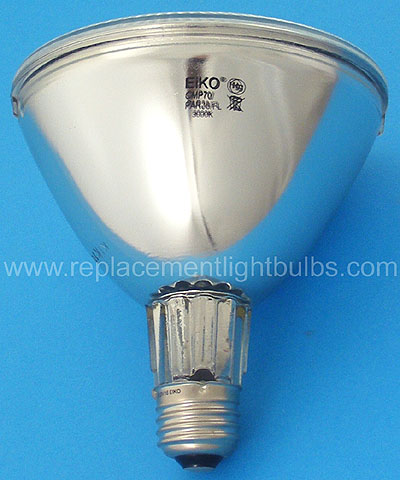 Eiko CMP70/PAR38/FL 70W 3000K HID Protected Ceramic Metal Halide Light Bulb Replacement Lamp