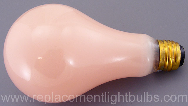 Durolite 4505 Duro-Lite 3-Way Candelite 50/150/200W 120V Pink Light Bulb