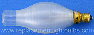 Duro-Lite 4527 60W 120-125V Mini-Chimney Candelabra Screw Base Spun Glass Light Bulb