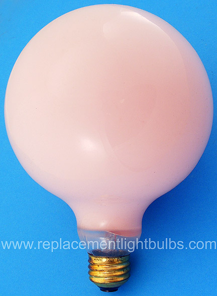 Duro-Lite 4603 150W 120V D.L. G40 Pink Glass E26 Medium Screw Base Light Bulb Replacement Lamp