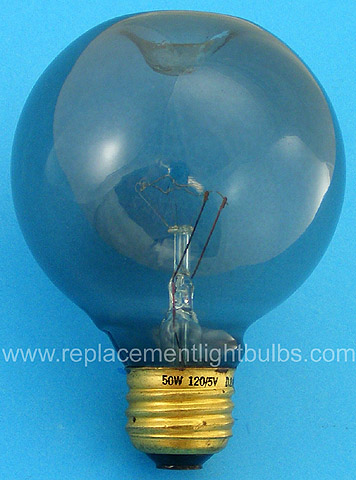 Duro-Lite 4650 50W 120-125V G25 Smoke Globe E26 Medium Screw Base Light Bulb