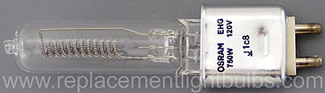 EHG 120V 750W Lamp Replacement Light Bulb Q750CL/TP 54512 Osram