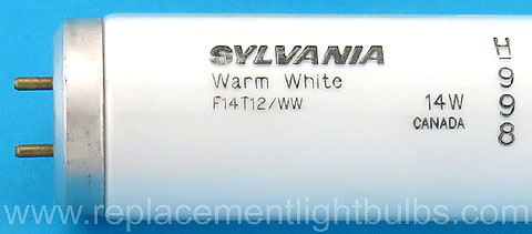 Sylvania F14T12/WW 14W 3000K White Light Bulb Replacement Lamp