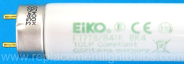 Eiko F17T8/841K 17W 4100K Fluorescent Light Bulb Replacement Lamp