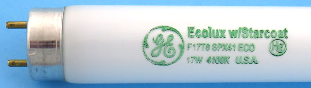 GE F17T8/SPX41/ECO 17W 4100K Ecolux w/Starcoat Light Bulb Lamp
