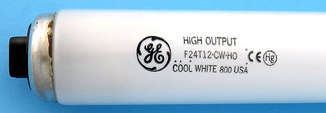 GE F24T12/CW/HO 24W High Output 4100K Cool White Fluorescent Lamp Light Bulb