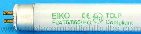 Eiko F24T5/865/HO 24W 6500K Daylight High Output Fluorescent Lamp Light Bulb
