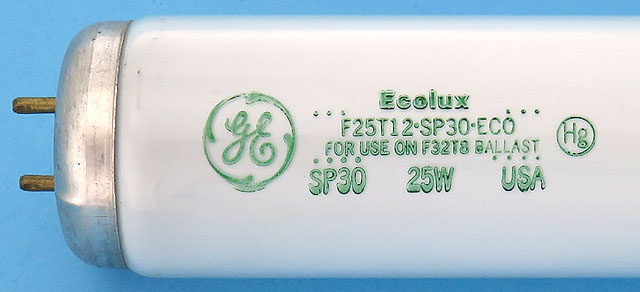 GE Ecolux F25T12/SP30/ECO 25W 3000K Light Bulb Lamp